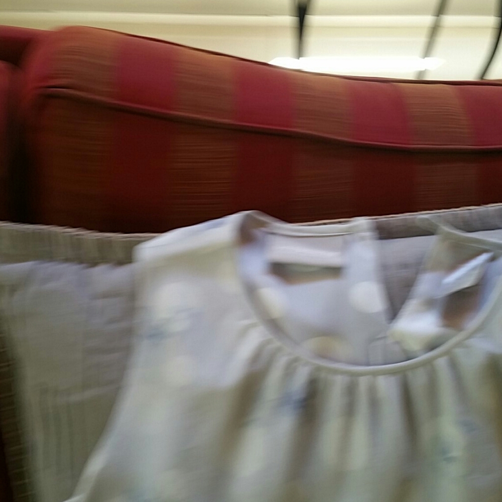 Liz Claiborne summer light blue A line silk top - Picture 4 of 5